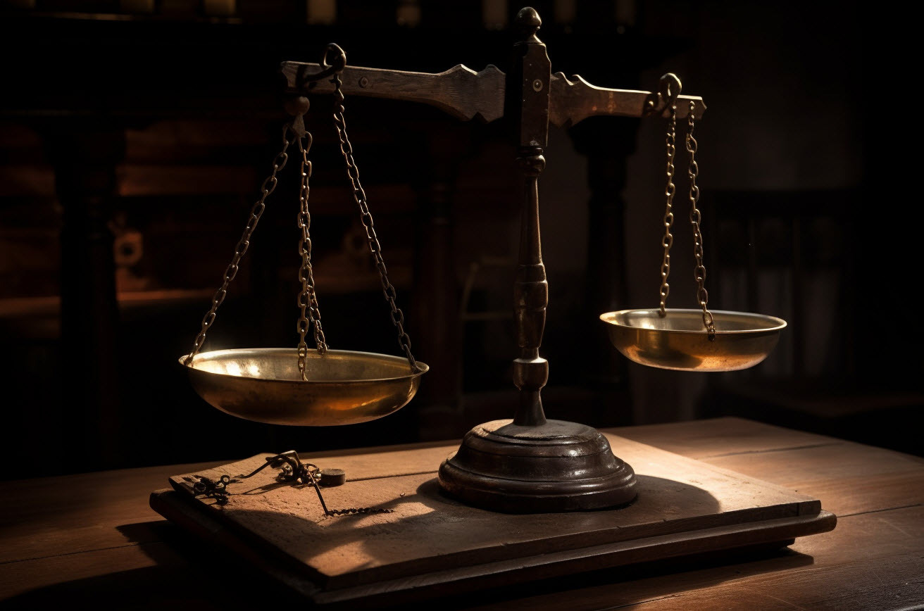 Balance scale for current account balance art