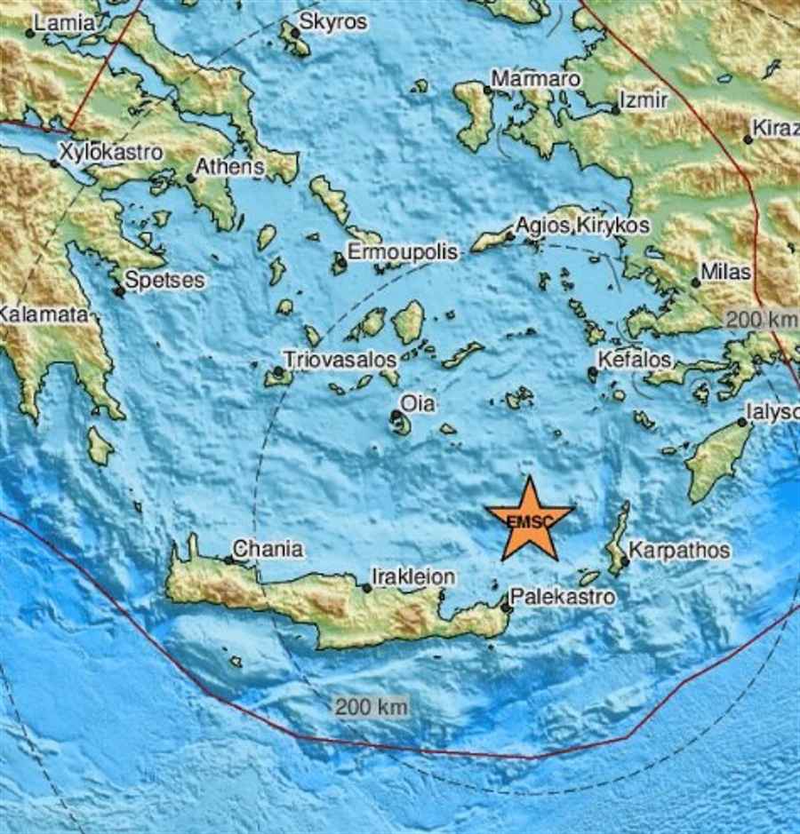 Earthquakes on crete
