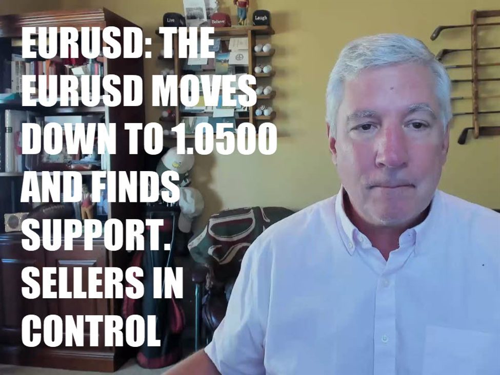 EURUSD: The EURUSD moves down to test 1.0500 and finds support. Sellers in control. | Forexlive EURUSD: The EURUSD moves down to test 1.0500 and finds support. Sellers in control. | Forexlive