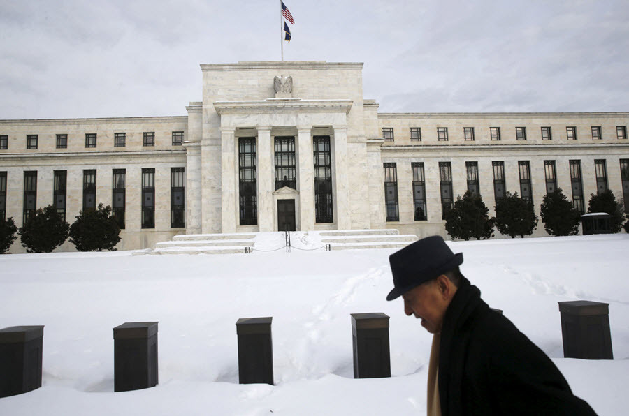 Fed building winter FOMC