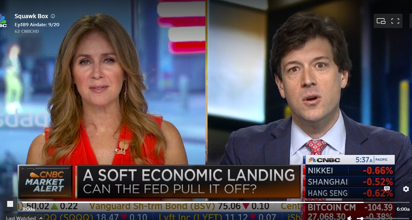 WSJ Nick Timiraos: There is a lot of optimism on a soft landing. We are there right now.