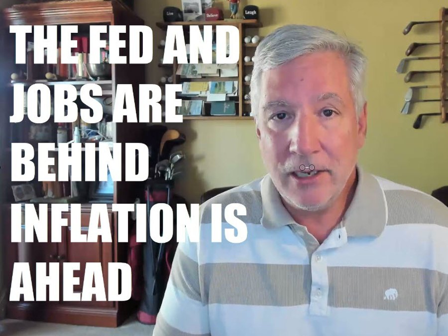 The Fed and jobs are behind. Inflation is forward. The Fed and jobs are behind. Inflation is forward.