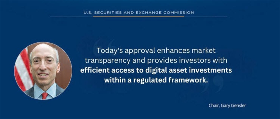 SEC grants approval for Bitcoin ETFs