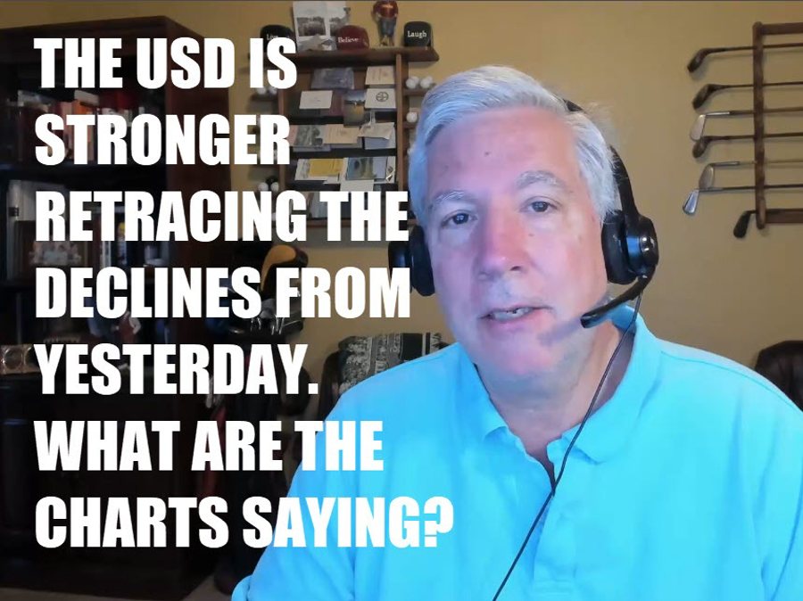 The USD is stronger and retraces the declines from yesterday. What are the chart saying? | Forexlive The USD is stronger and retraces the declines from yesterday. What are the chart saying? | Forexlive