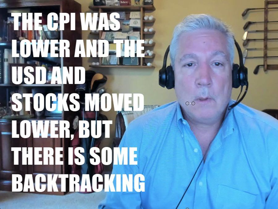 The CPI came in weaker but there are some retracements in the USD and stocks | Forexlive The CPI came in weaker but there are some retracements in the USD and stocks | Forexlive