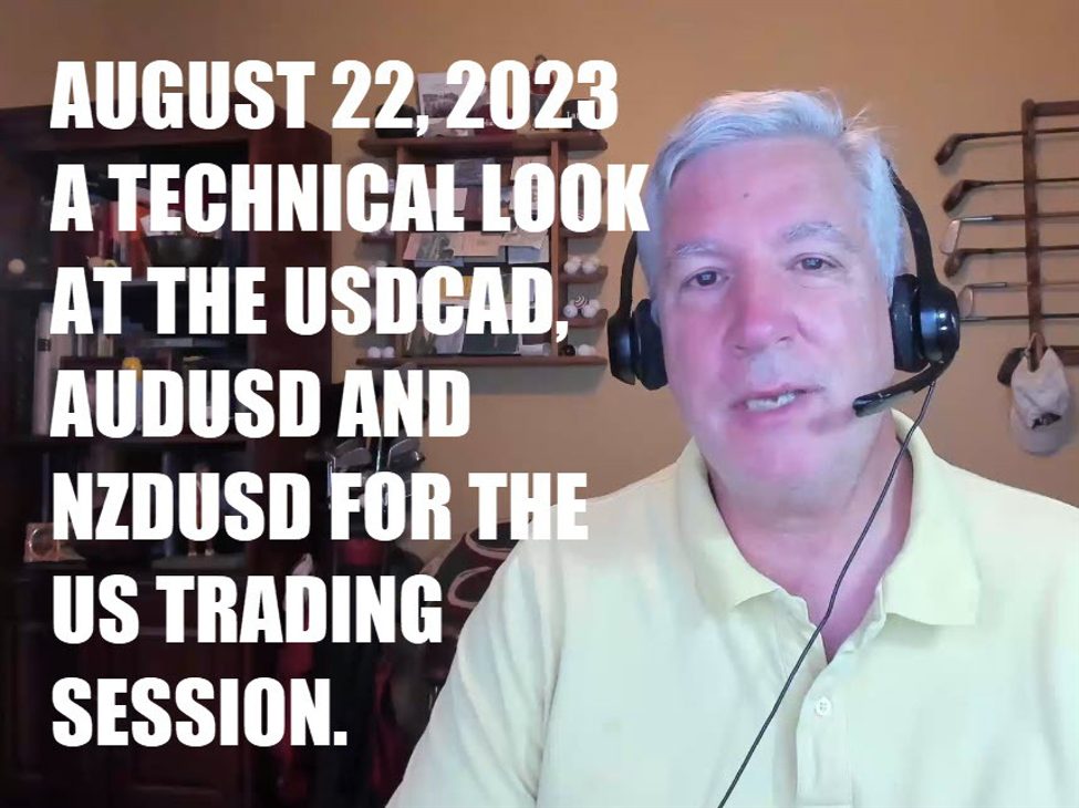 A technical look at the USDCAD, AUDUSD and NZDUSD for the US trading session.
