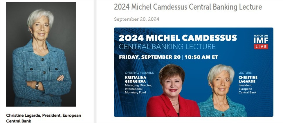 European Central&nbsp;Bank President Lagarde speaking Friday