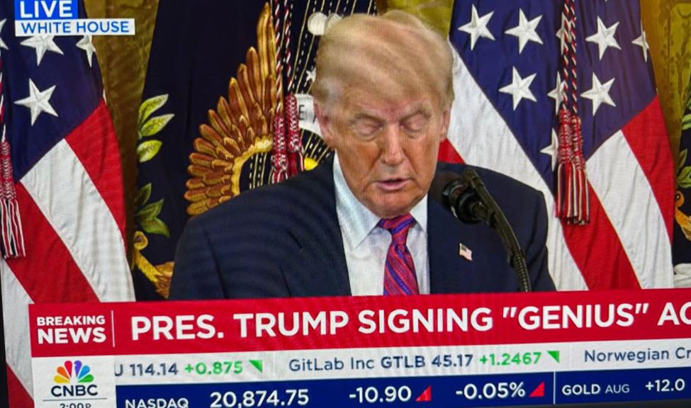 Trump signs GENIUS Act (Guiding and Establishing National Innovation for Stablecoins) | Forexlive